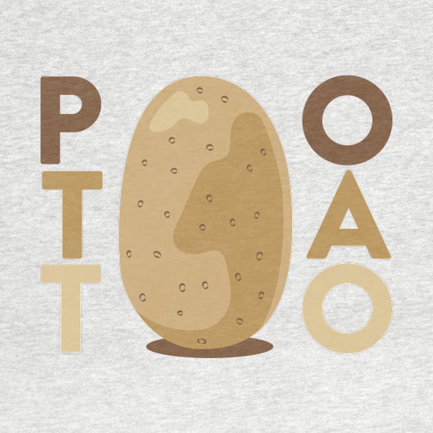 Potato Lover - Fun Minimalist Food Humor by RYSHU 